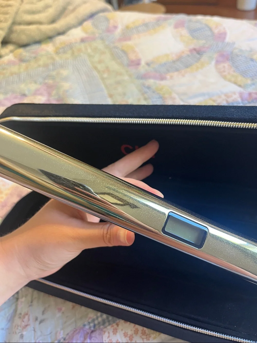 CHI Gold Flat Iron with Protective Case
